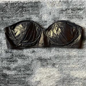 Zac Posen bandeau bikini top with straps